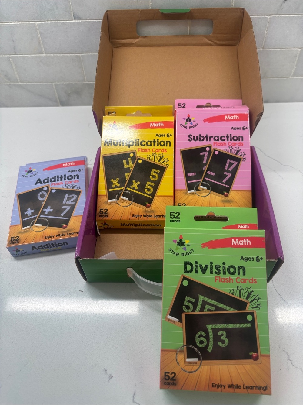 STAR RIGHT Multi‑Math Flash Cards Pack (Set of 4) - Picture 2 of 4